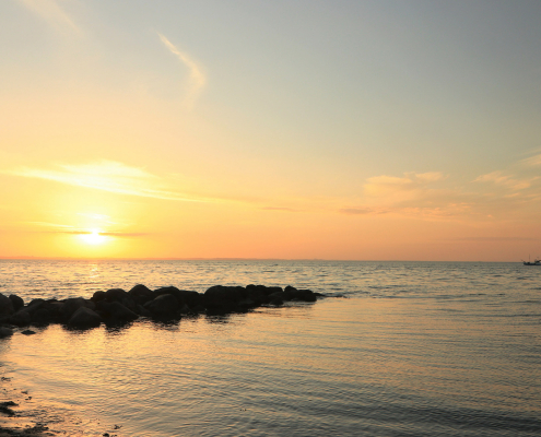 Küste bei Sonnenuntergang