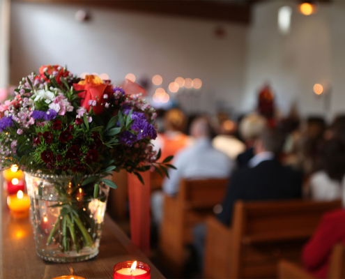 Gottesdienst in einer Kirche